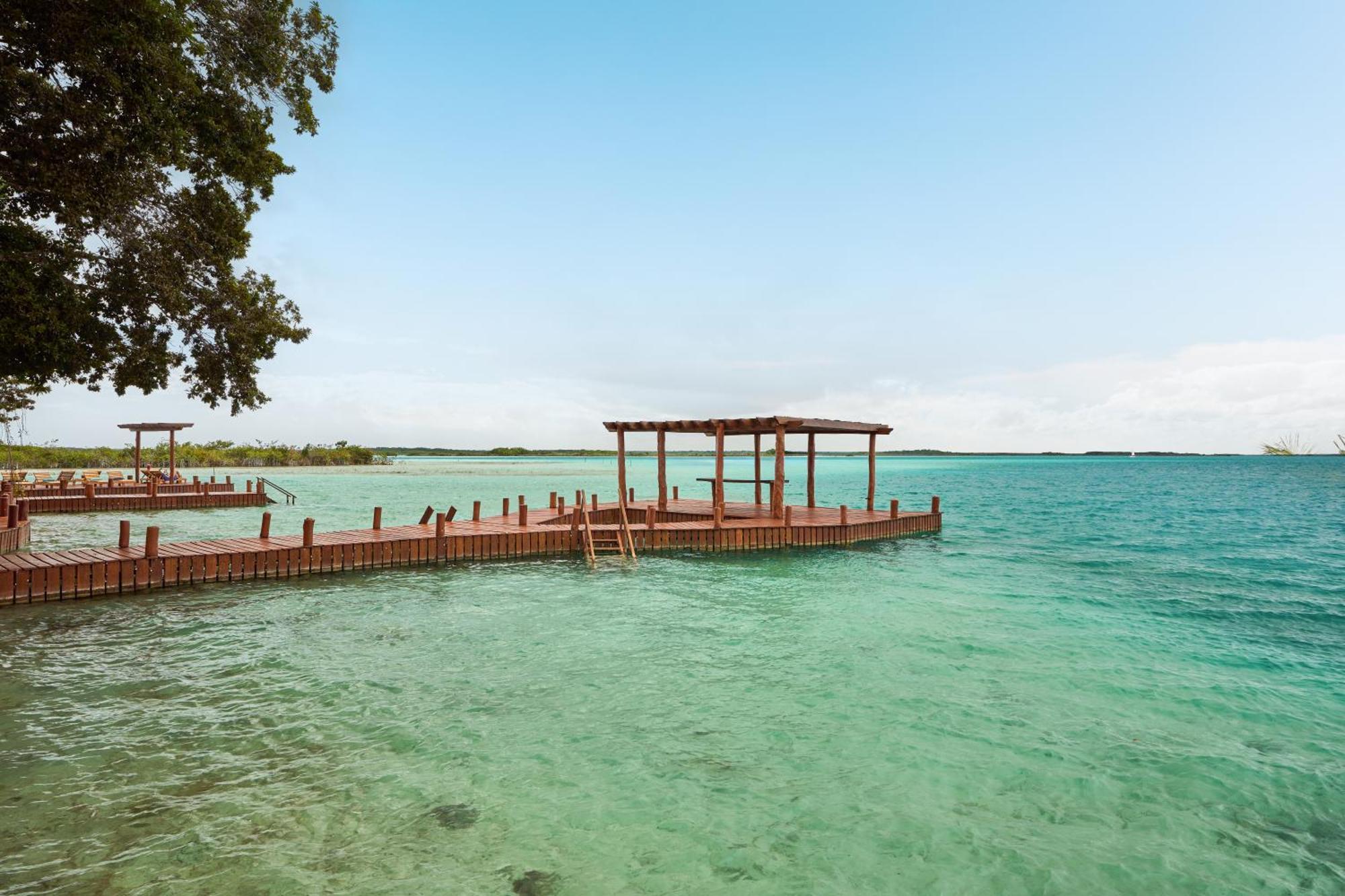 Cristalino Lagoon Front Hotel, Restaurant & Spa Bacalar Extérieur photo